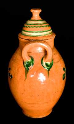 Great Road Pottery Redware Lidded Jar