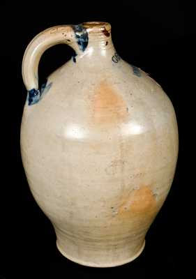 GOODWIN & WEBSTER, Hartford Stoneware Jug w/ Incised Floral Decoration