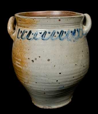 Early Open-Handled Stoneware Jar
