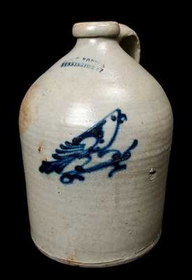 J. & E. NORTON / BENNINGTON, VT Stoneware Bird Jug