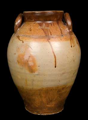 "BOSTON" Stoneware Jar with Iron Decoration