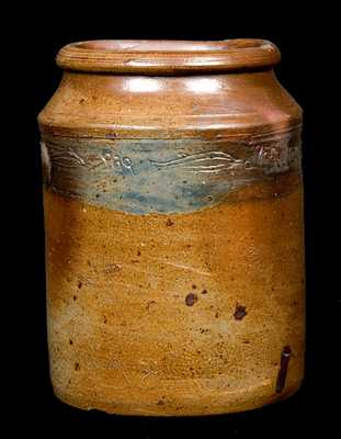 Old Bridge, NJ Stoneware Jar with Fish and Cherries