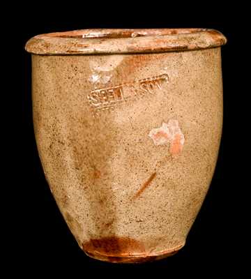 S BELL & SON / STRASBURG, VA Redware Jar