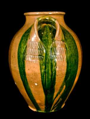 C.A. HAUN, Greene County, TN Redware Jar