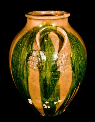 C.A. HAUN, Greene County, TN Redware Jar
