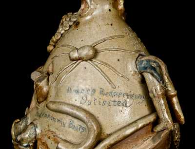 John L. Stone Texas Stoneware Temperance Jug