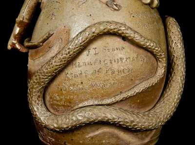 John L. Stone Texas Stoneware Temperance Jug