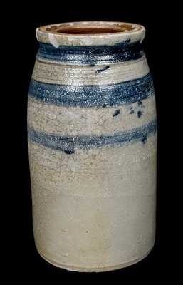 Stoneware Wax Sealer w/ Stripe Decoration, Western PA