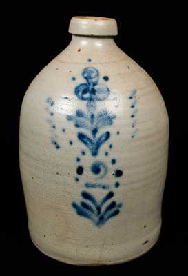 Cobalt-Decorated Stoneware Jug, NY State