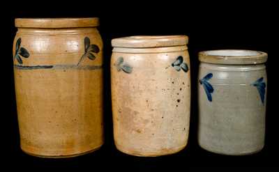 (3) Mid-Atlantic Stoneware Jars