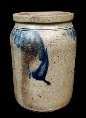 Richmond, VA Stoneware Jar, attrib. David Parr, Jr.