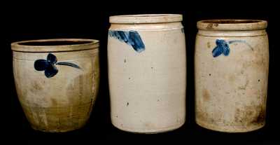 Lot of 3 Baltimore, MD Stoneware Jars