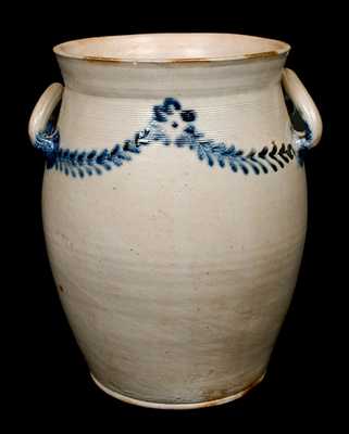Baltimore Stoneware Jar w/ Open Handles, Morgan or Morgan & Amoss