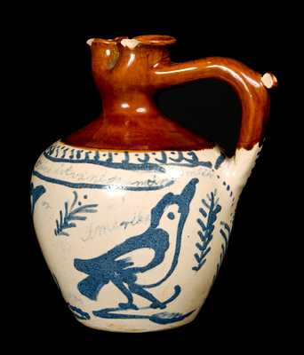 Fulper, Flemington, NJ Stoneware Puzzle Jug.