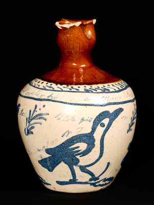 Fulper, Flemington, NJ Stoneware Puzzle Jug.