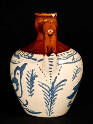 Fulper, Flemington, NJ Stoneware Puzzle Jug.