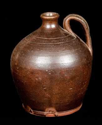 Small Ovoid Redware Jug attrib. John Bowman, Boonsboro, MD