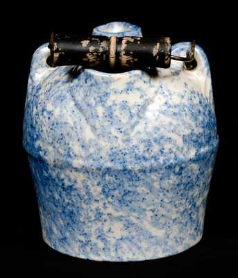 F.H. WEEKS / AKRON OHIO Spongeware Maple Syrup Jug