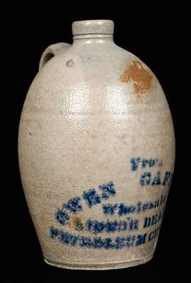 PETROLEUM CENTRE, PA Stoneware Advertising Jug