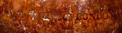 J M T & CO. LONDON Ohio Redware Jar (Morgantown, WV School)