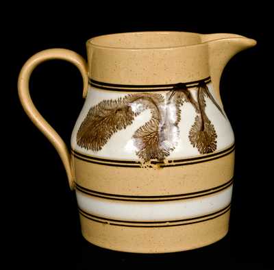 Yellowware Seaweed Pitcher