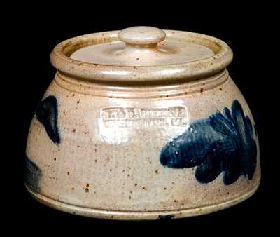 Diebboll Stoneware Lidded Jar with Fox and Rabbit (Contemporary)