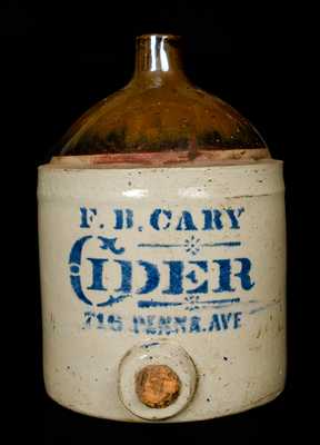 F. B. Cary Baltimore Stoneware Jug Cooler