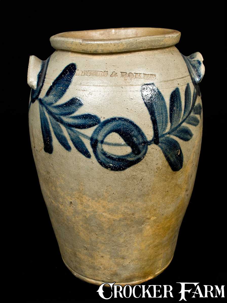 MYERS & BOKEE Stoneware Jar.