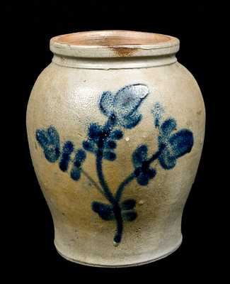 Scarce 1/2 Gal. Stoneware Jar att. Lowndes Petersburg, VA