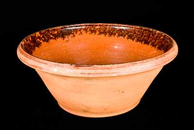 Large JOHN BELL / WAYNESBORO, Pennsylvania Redware Bowl