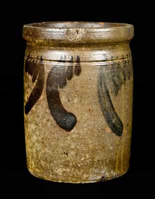 Two-Color (Cobalt / Manganese) Bell Stoneware Jar, Strasburg, VA