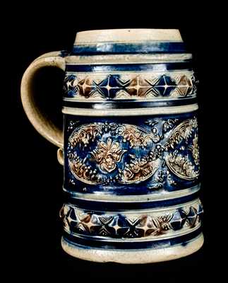 Fine Westerwald Stoneware Mug with Applied Medallions, c1710