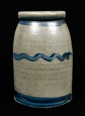 Western PA Stoneware Striped Canning Jar