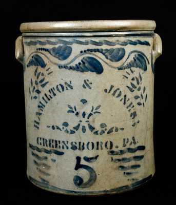 HAMILTON & JONES / GREENSBORO, PA Stoneware Jar