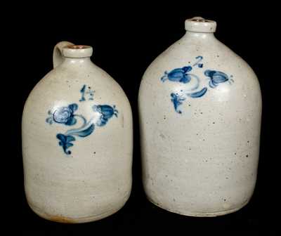 Lot of Two NJ Stoneware Jugs