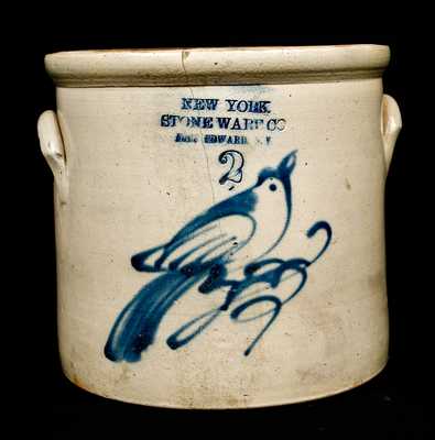 NEW YORK / STONEWARE CO. / FORT EDWARD, N.Y. Bird Crock