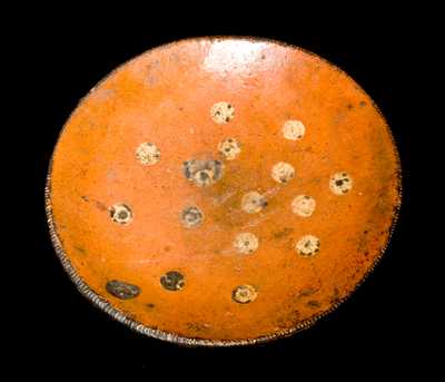 PA Slip-Decorated Redware Plate