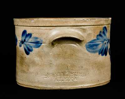 Rare B. C. MILBURN (Alexandria, VA) Stoneware Butter Crock