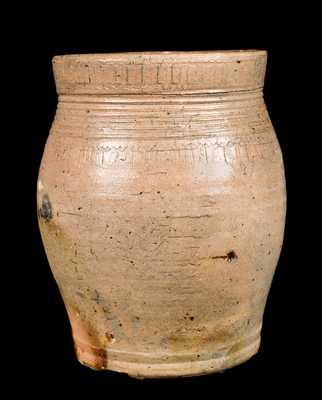 WARNE & LETTS 1806 / S AMBOY N JERSY Stoneware Jar