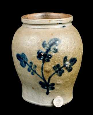 Scarce 1/2 Gal. Stoneware Jar att. Lowndes Petersburg, VA