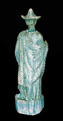 Shenandoah Valley Redware Figure, Signed 