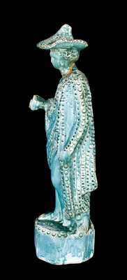 Shenandoah Valley Redware Figure, Signed 