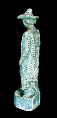 Shenandoah Valley Redware Figure, Signed 