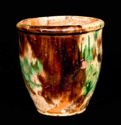 Multi-Glazed Redware Jar, S. Bell & Son, Strasburg, VA