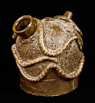 Very Rare Ohio Stoneware Snake Jug