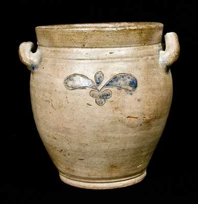 Small-Sized Incised C. CROLIUS / NEW-YORK Stoneware Jar
