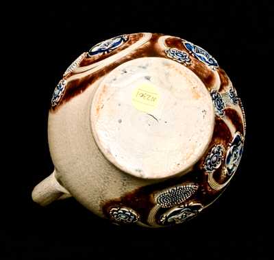 Very Fine Westerwald Bulbous Stoneware Jug, c1690