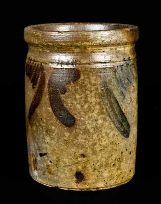 Two-Color (Cobalt / Manganese) Bell Stoneware Jar, Strasburg, VA