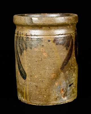 Two-Color (Cobalt / Manganese) Bell Stoneware Jar, Strasburg, VA