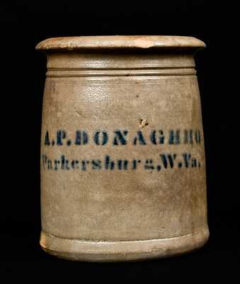 A.P. Donaghho / Parkersburg. W. Va. Stoneware